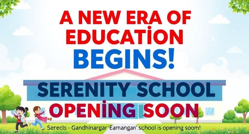 A New Era of Education Begins! Serenity School – Gandhinagar’s Best CBSE School is Opening Soon